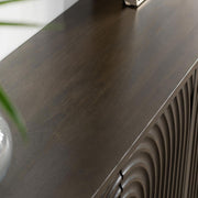 Colson - Mango Wood 4 Door Cabinet - Dark Brown - R&R Furniture Gallery (Fountain Valley, CA)