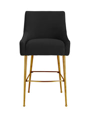 Beatrix - Pleated Velvet Stool - R&R Furniture Gallery (Fountain Valley, CA)