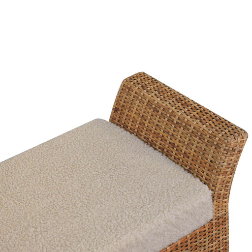 Riviera - Woven Bench - Oak - R&R Furniture Gallery (Fountain Valley, CA)