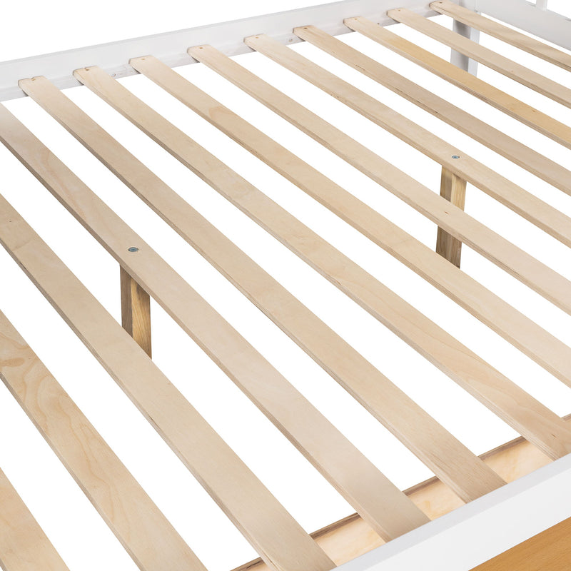 Solid L Shaped Bunk Bed With 3 Drawers, Ladder And Staircase - R&R Furniture Gallery (Fountain Valley, CA)