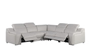 1116 - Power Reclining Italian Leather Sectional - R&R Furniture Gallery (Fountain Valley, CA)
