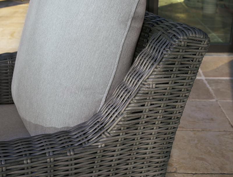 Elite Park - Swivel Lounge w/ Cushion - Gray - R&R Furniture Gallery (Fountain Valley, CA)