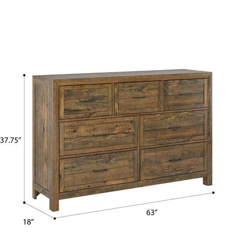 7 Drawer Dresser - Brown - R&R Furniture Gallery (Fountain Valley, CA)