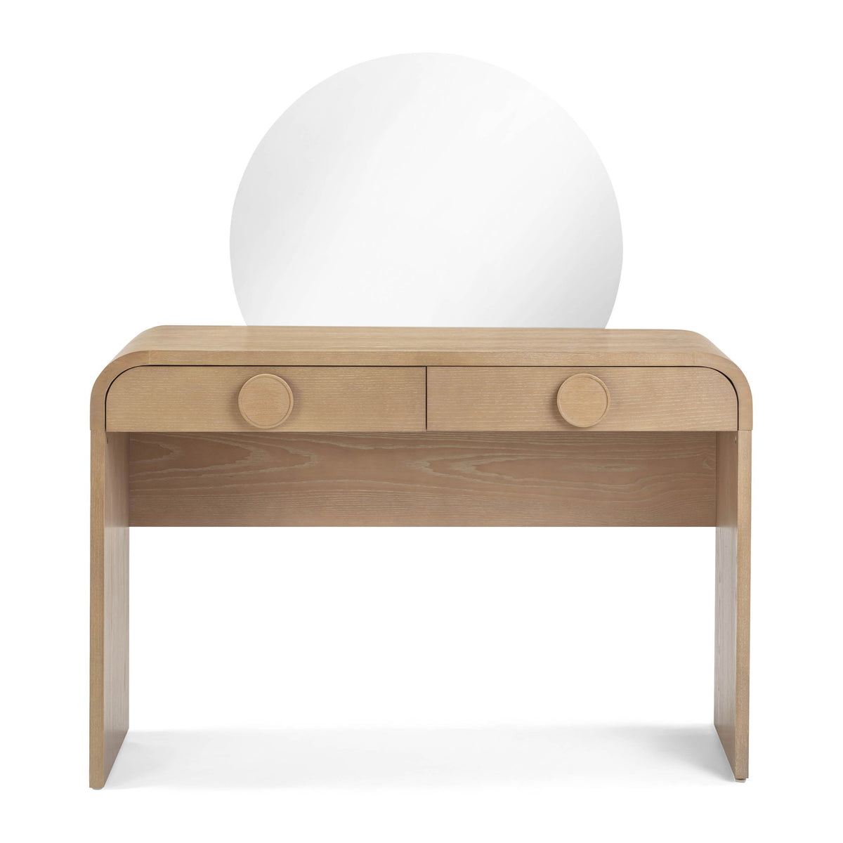 Moonrise - 2 Drawer Vanity Desk - Natural Ash - R&R Furniture Gallery (Fountain Valley, CA)