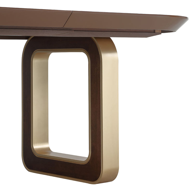 Houston - Oval Dining Table - Walnut - R&R Furniture Gallery (Fountain Valley, CA)