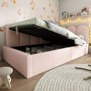 Upholstered Daybed With Metal Slatted Base - R&R Furniture Gallery (Fountain Valley, CA)
