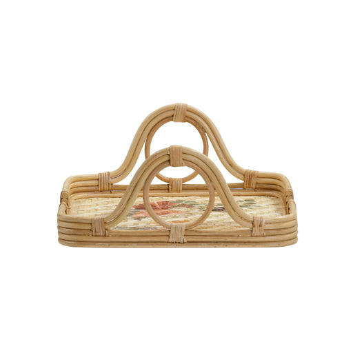 Corey - Floral Bamboo Tray - Multi - R&R Furniture Gallery (Fountain Valley, CA)