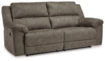 Laresview - 2 Seat Reclining Sofa - Fossil - R&R Furniture Gallery (Fountain Valley, CA)