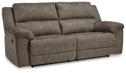 Laresview - 2 Seat Reclining Sofa - Fossil - R&R Furniture Gallery (Fountain Valley, CA)