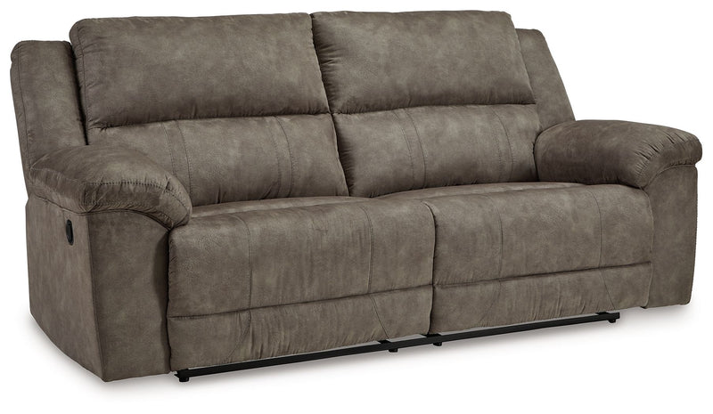 Laresview - 2 Seat Reclining Sofa - Fossil - R&R Furniture Gallery (Fountain Valley, CA)
