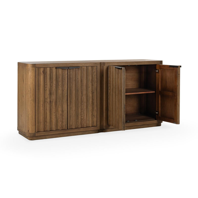 Labelle - 4 Door Buffet - Tan Oak - R&R Furniture Gallery (Fountain Valley, CA)