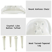 Dorothy - Vanity Chair With Swivel - Ivory - R&R Furniture Gallery (Fountain Valley, CA)