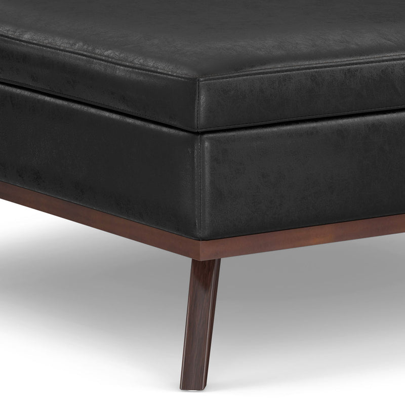 Owen - Multifunctional Square Coffee Table Storage Ottoman - R&R Furniture Gallery (Fountain Valley, CA)