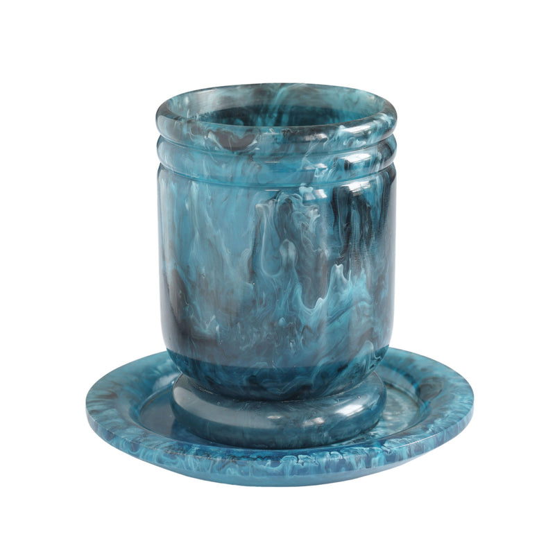 Channeled - Swirl Resin Kiddush Cup - R&R Furniture Gallery (Fountain Valley, CA)