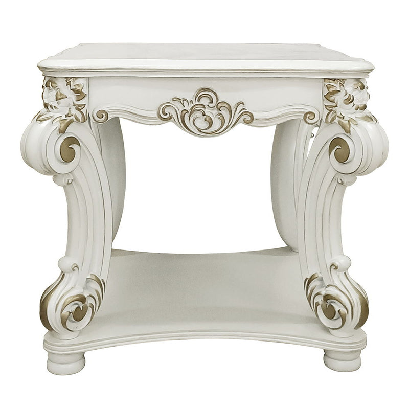 Vendome - 31" End Table - Antique Pearl - R&R Furniture Gallery (Fountain Valley, CA)