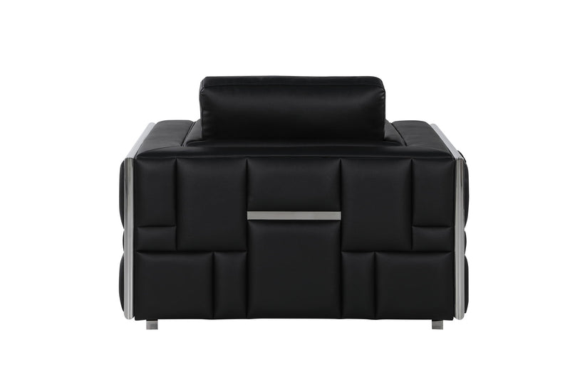 1130 - Top Grain Italian Leather Chair - R&R Furniture Gallery (Fountain Valley, CA)