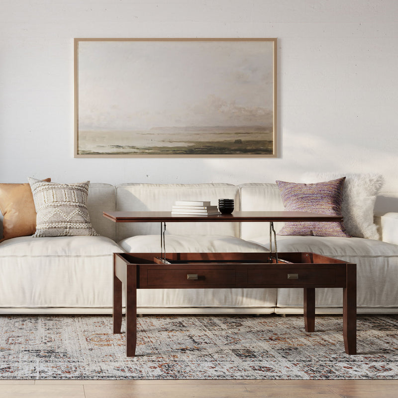 Artisan - Lift Top Coffee Table - Russet Brown - R&R Furniture Gallery (Fountain Valley, CA)