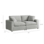 Jenny - 2 Piece Sofa Sectional - Gray - R&R Furniture Gallery (Fountain Valley, CA)