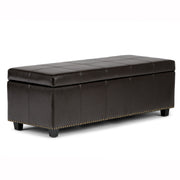 Kingsley - Upholstered Large Storage Ottoman - R&R Furniture Gallery (Fountain Valley, CA)