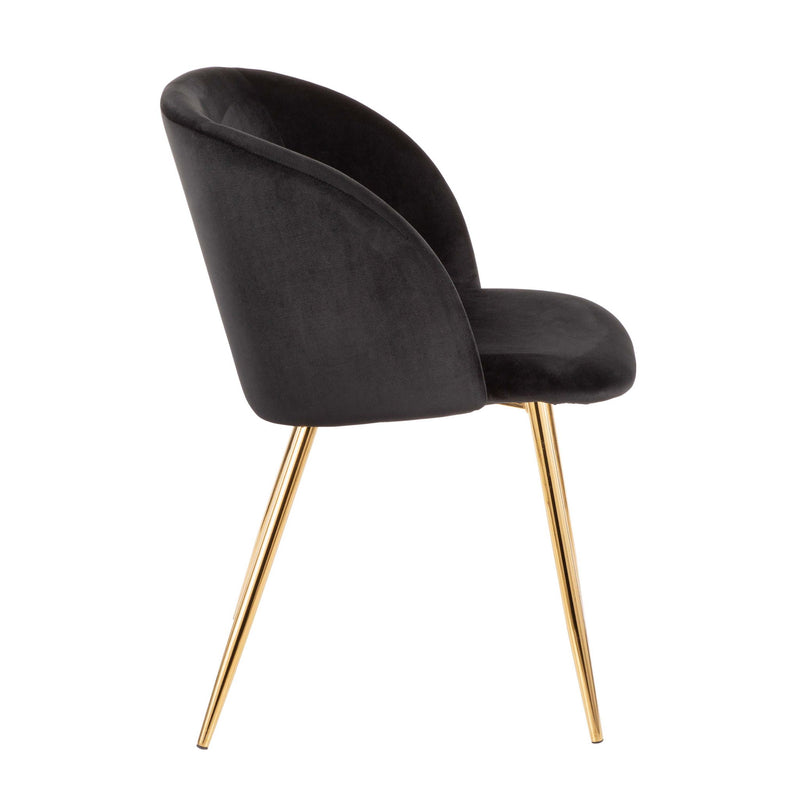 Pair of Lumi Source Fran contemporary elegant design chairs with sleek modern frames and plush upholstered seats.