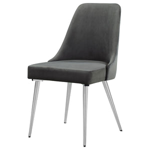Side Chairs Upholstered With Tapered Legs (Set of 2)
