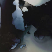 Pair of black framed abstract prints by Uttermost, featuring telescopic design in a modern wall art set.