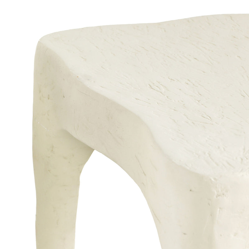 Skully - Textured Side Table - Cream - R&R Furniture Gallery (Fountain Valley, CA)