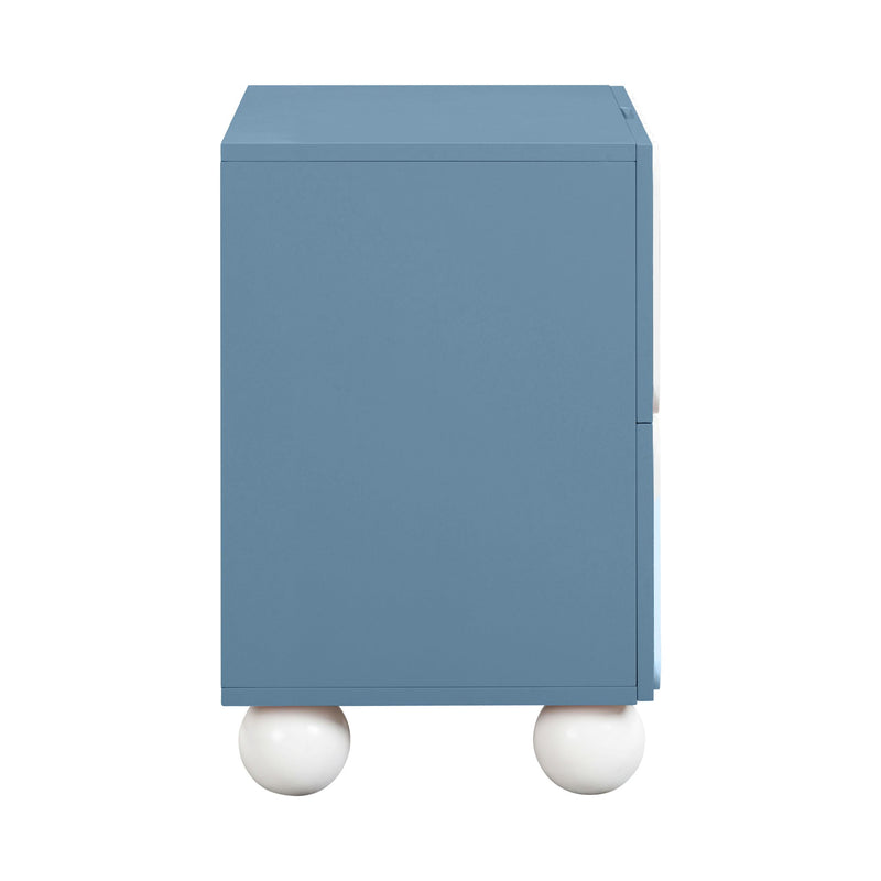 Tori - Motif Nightstand - Blue - R&R Furniture Gallery (Fountain Valley, CA)