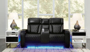 Boyington - Power Reclining Loveseat With Console/Adj Hdrst - R&R Furniture Gallery (Fountain Valley, CA)