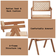 Velentina - Arm Chair (Set of 2) - Rattan & Natural - R&R Furniture Gallery (Fountain Valley, CA)