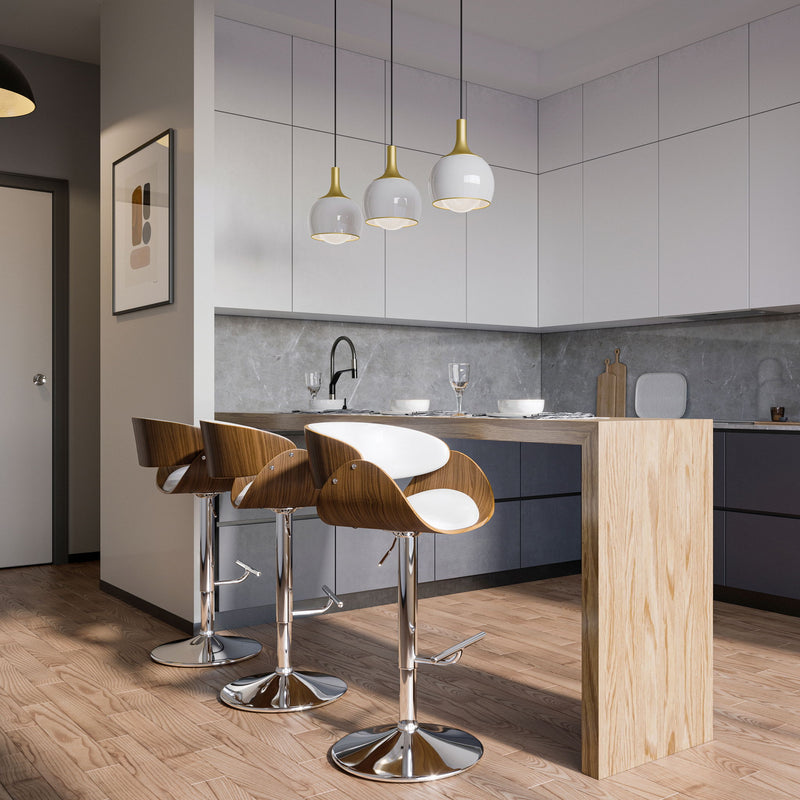 Amery - Mid Century Modern Adjustable Swivel Bar Stool - R&R Furniture Gallery (Fountain Valley, CA)