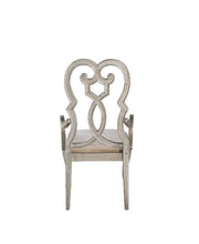 Esteban - Arm Chair (Set of 2) - Ivory Velvet & Antique Champagne - R&R Furniture Gallery (Fountain Valley, CA)
