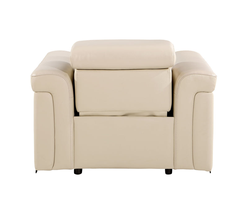 1126 - Top Grain Power Reclining Italian Leather Chair - R&R Furniture Gallery (Fountain Valley, CA)