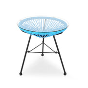 Nusa - Modern Rattan Side Table With Tempered Glass Top - R&R Furniture Gallery (Fountain Valley, CA)