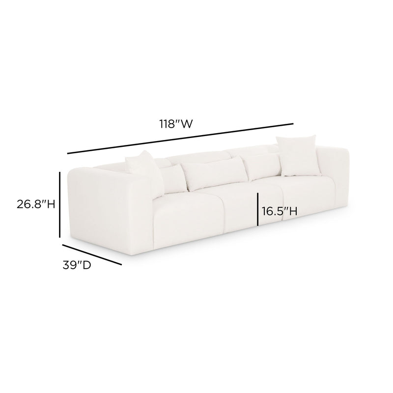 Tarra - Chenille Modular Sofa - Cream - R&R Furniture Gallery (Fountain Valley, CA)