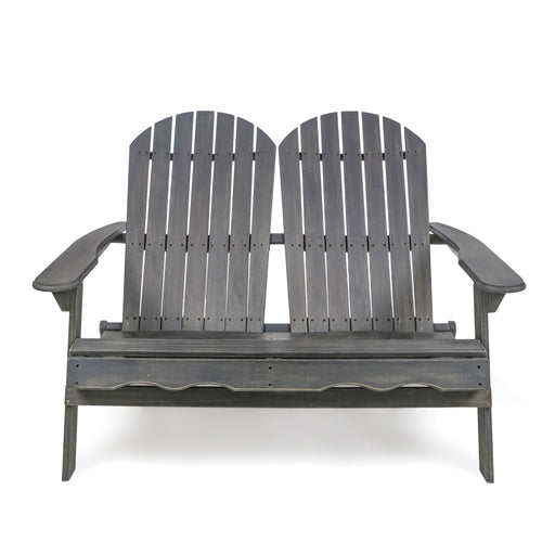 Outdoor Adirondack Rocking Loveseat With Hand Crafted Details - R&R Furniture Gallery (Fountain Valley, CA)
