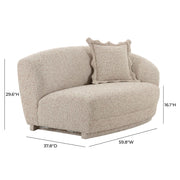 Marion - Textured Boucle Loveseat - R&R Furniture Gallery (Fountain Valley, CA)