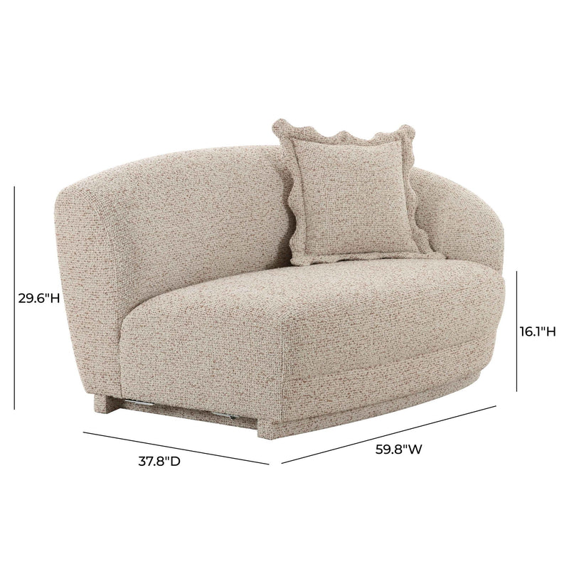 Marion - Textured Boucle Loveseat - R&R Furniture Gallery (Fountain Valley, CA)