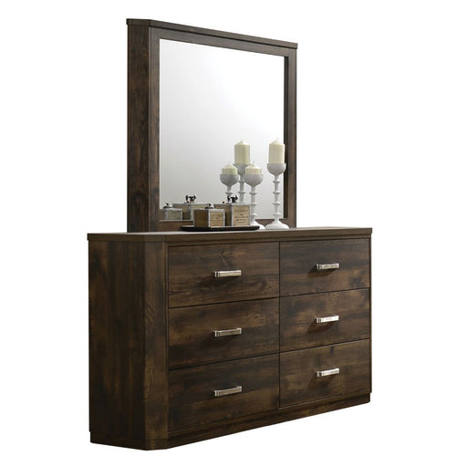 Elettra - Mirror - Rustic Walnut - R&R Furniture Gallery (Fountain Valley, CA)