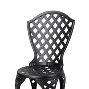 Bono Metal Bistro Set - Black - R&R Furniture Gallery (Fountain Valley, CA)