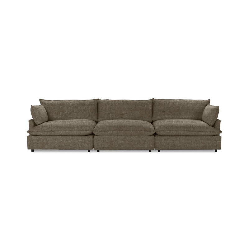 Classic Home Caplan modular sectional sofa with plush cushions and modern design, shown in a neutral fabric.
