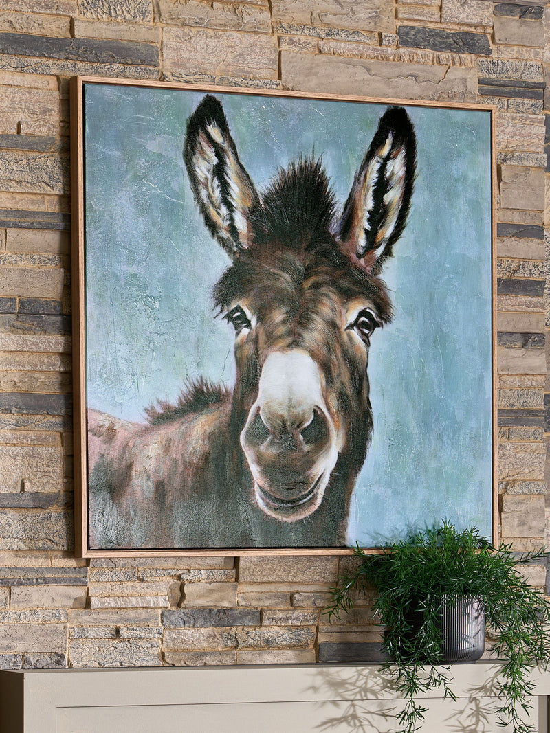 Landerton - Wall Art - Brown / Blue / White - R&R Furniture Gallery (Fountain Valley, CA)