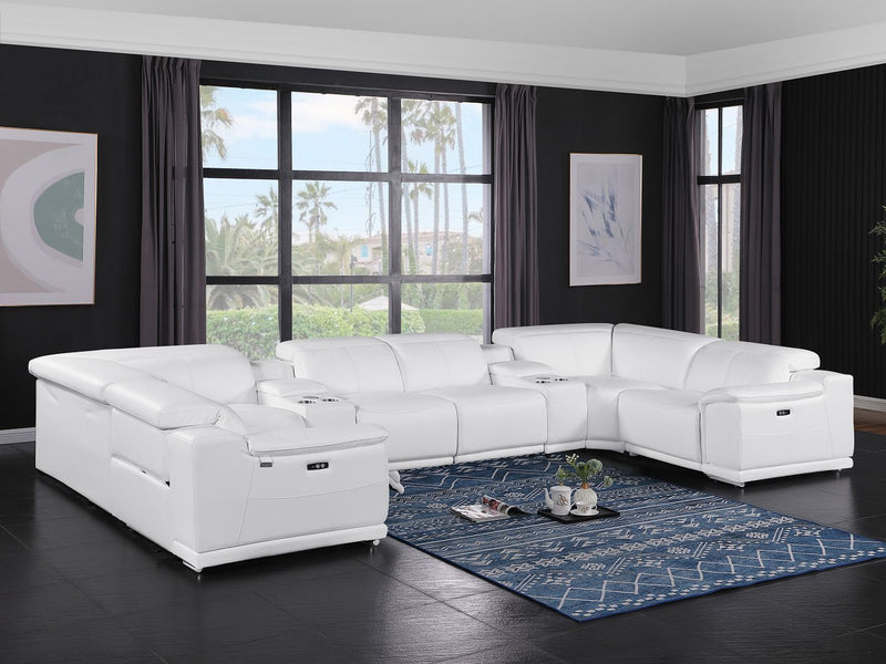 9762 - 10-Piece U-Shaped Sectional Sofa With 4 Power Recliners - R&R Furniture Gallery (Fountain Valley, CA)