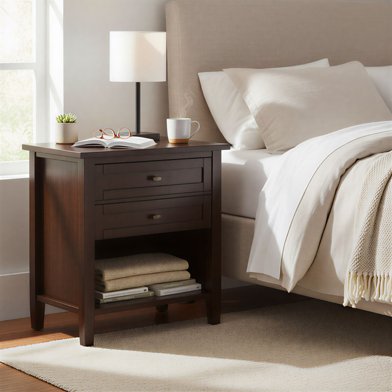 Warm Shaker - Bedside Table - R&R Furniture Gallery (Fountain Valley, CA)