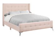 Queen Size Bed Upholstered - Pink - R&R Furniture Gallery (Fountain Valley, CA)