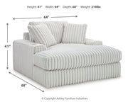 Stupendous - Oversized Chaise - Alloy - R&R Furniture Gallery (Fountain Valley, CA)