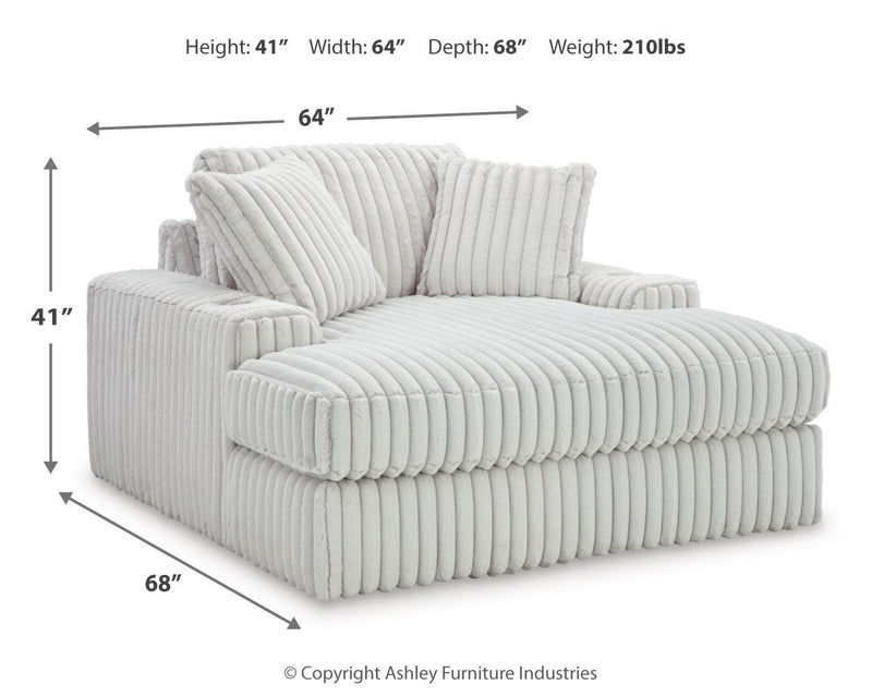 Stupendous - Oversized Chaise - Alloy - R&R Furniture Gallery (Fountain Valley, CA)