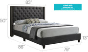 Nailhead Bed Transitional Vibrant - R&R Furniture Gallery (Fountain Valley, CA)