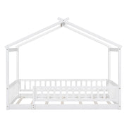 Bed House Bed Frame With Fence - R&R Furniture Gallery (Fountain Valley, CA)
