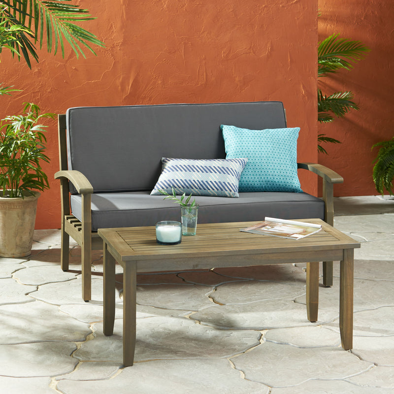 Outdoor Chat Set With Coffee Table And Loveseat - R&R Furniture Gallery (Fountain Valley, CA)